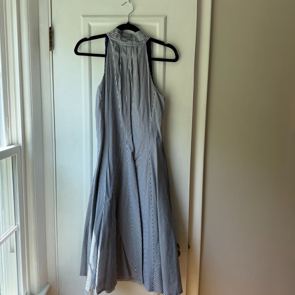 Talbots Blue and White Striped Dress - Picture 5 of 5